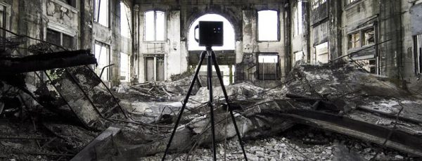 Matterport scan of burned out building