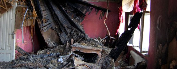 Room in home destroyed by fire